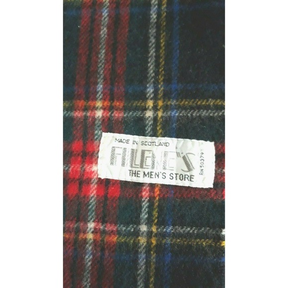 FILENE'S MENS SCARF Made in Scotland - Picture 2 of 3